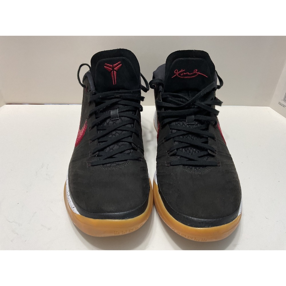 Nike Kobe Mamba Rage Black Red Gum Sole Basketball Shoes 922482-006 Mens 10